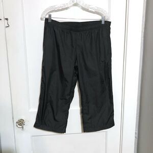 Nike Windbreaker Cropped Capri Pants Black y2k